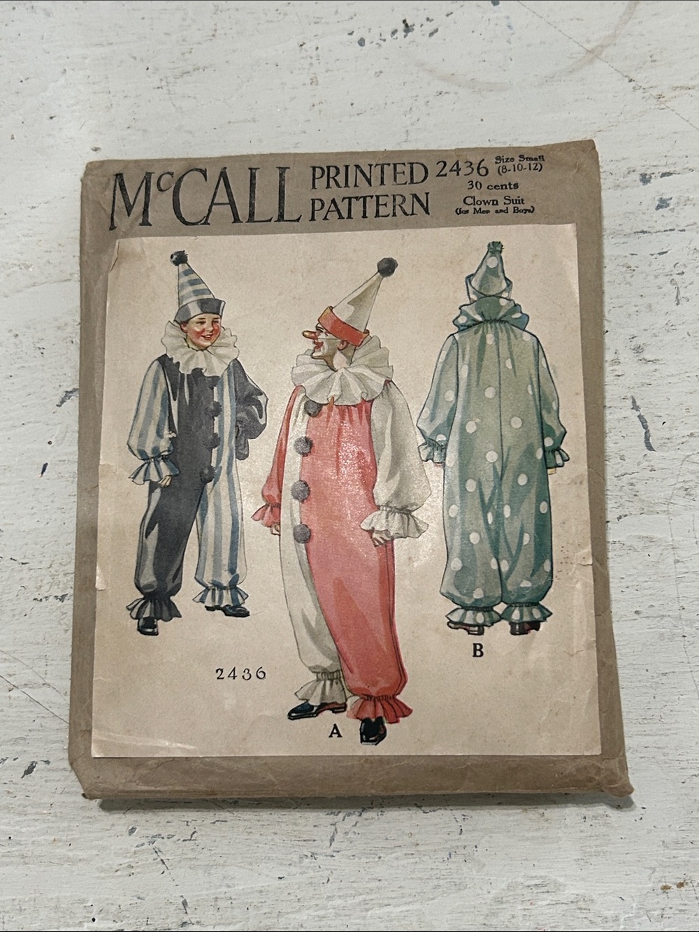 McCall Kids' Clown Costume Pattern - Pink and Green Options
